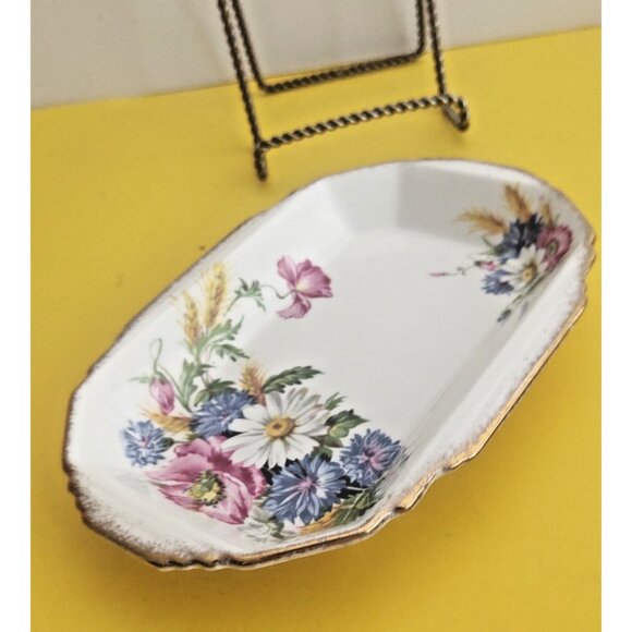 Royal Albert - Harvest Bouquet - Serving/Candy/Butter Dish 7" x 5" - Picture 1 of 11